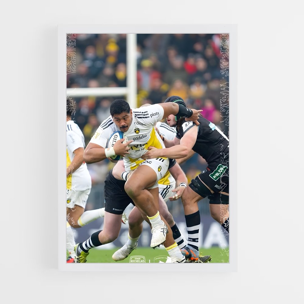 Poster Tacle Épique – affiche Rugby (vue 3)
